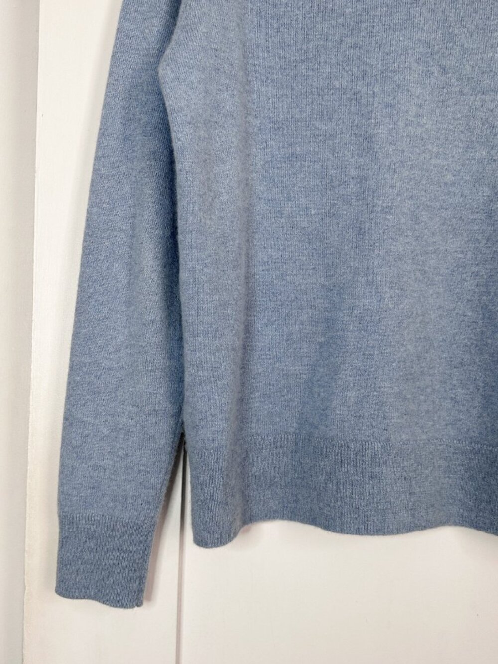 Quince 100% Mongolian Cashmere Cardigan Faded Denim Blue M - Picture 6 of 11